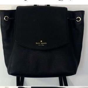 Black Kate Spade Backpack Purse